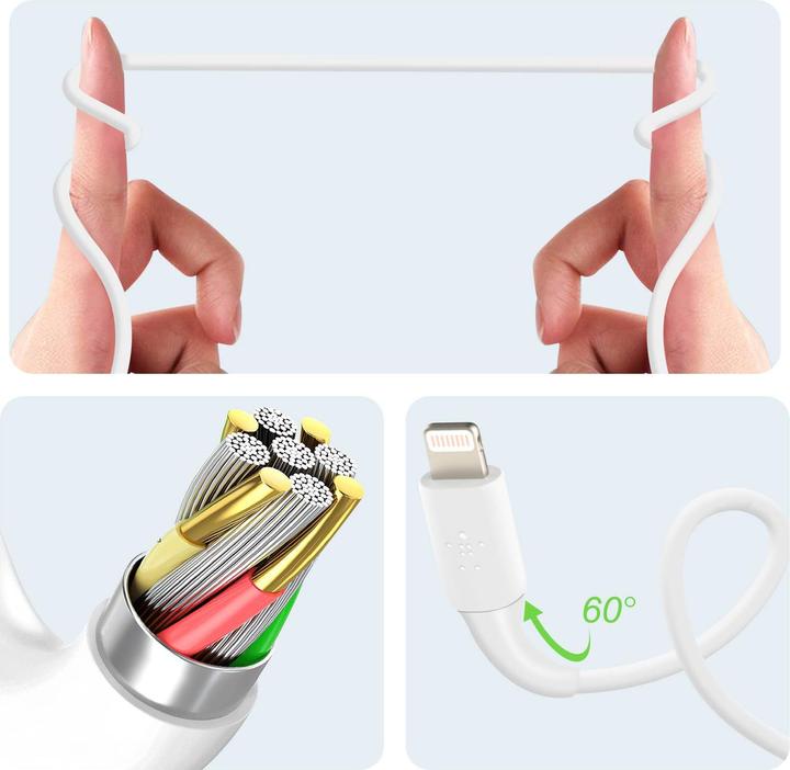Immagine prodotto Belkin Cavo di ricarica USB Boost Charge USB-A - Lightning 3 m (3 m, USB 2.0)