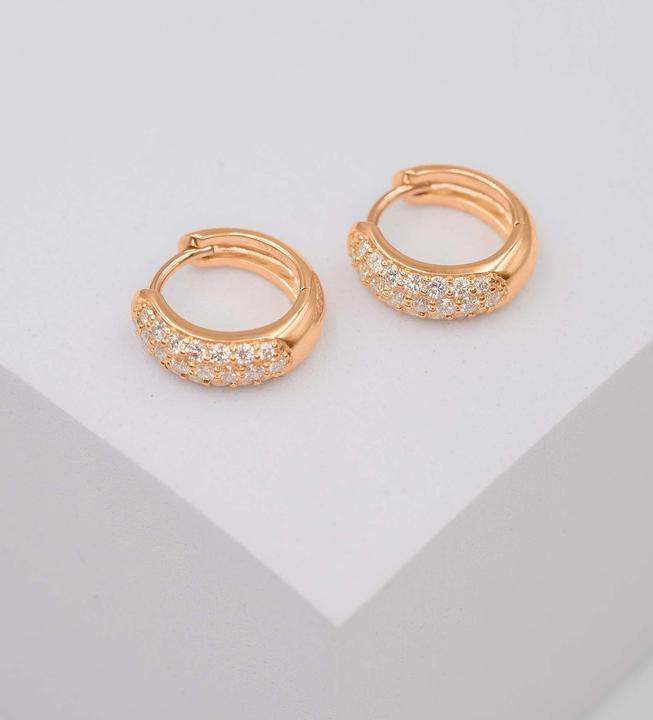 Actual product image Muau Creoles (Red gold or silver, White gold, Yellow gold)