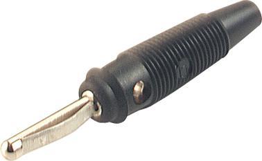 Produktbild Hirschmann Vollkontaktstecker 4 mm Mit Querloch Und L?Tanschluss - Schwarz (Vq 30)