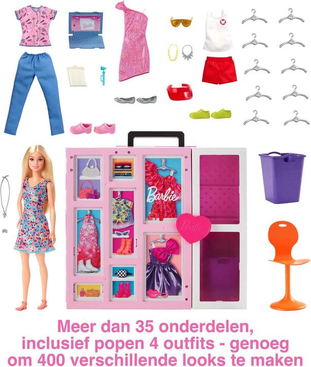 Actual product image Barbie Dream wardrobe and doll