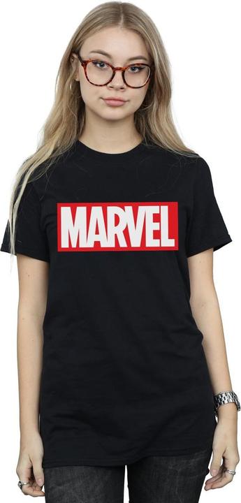 Actual product image Womens/Ladies Classic Logo Cotton Boyfriend T-Shirt (4XL)