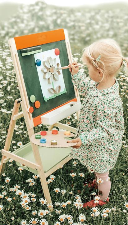 Actual product image small foot Chalkboard and magnetic board