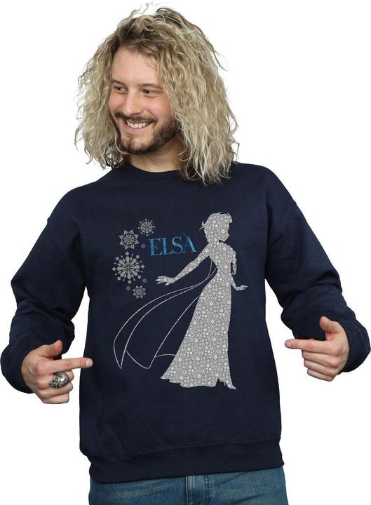 Immagine prodotto Disney Frozen Elsa Christmas Silhouette Felpa Uomo (M)