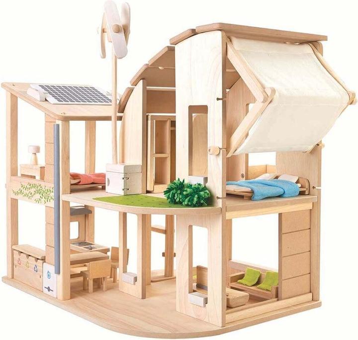 Image du produit Plantoys Maison de poupées en bois, mobile