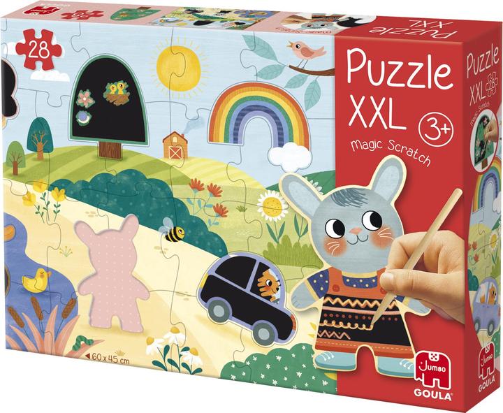 Actual product image Goula Puzzle XXL Magic Scratch Puzzle (28 pieces)