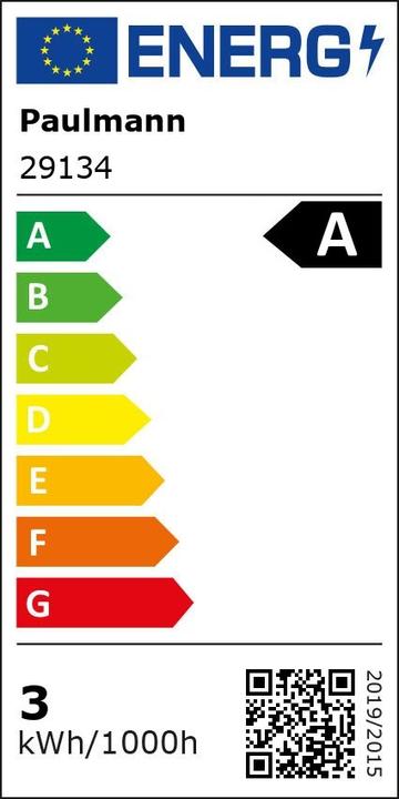 Label énergétique Paulmann Gouttes de filament Eco-Line (E14, 2 W, 525 lm, 1 x, A)