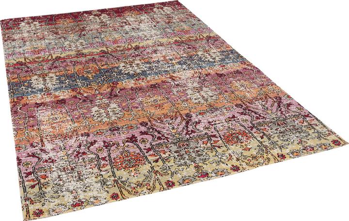 Produktbild Pergamon Kurzflor Designer Teppich Modern Vintage Orient Muster (80 x 150 cm)