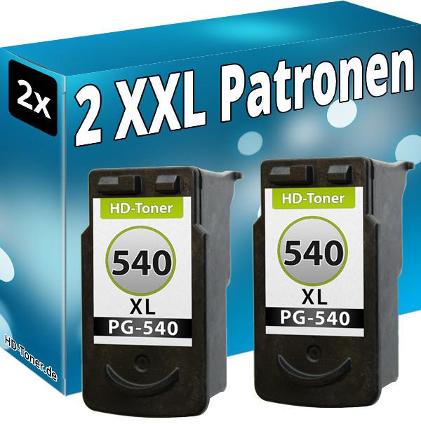 Actual product image Druckfuxx 2x TINTE PATRONEN für CANON PG-540 XL MG3550 MG4250 MX370 MG3255 MG350