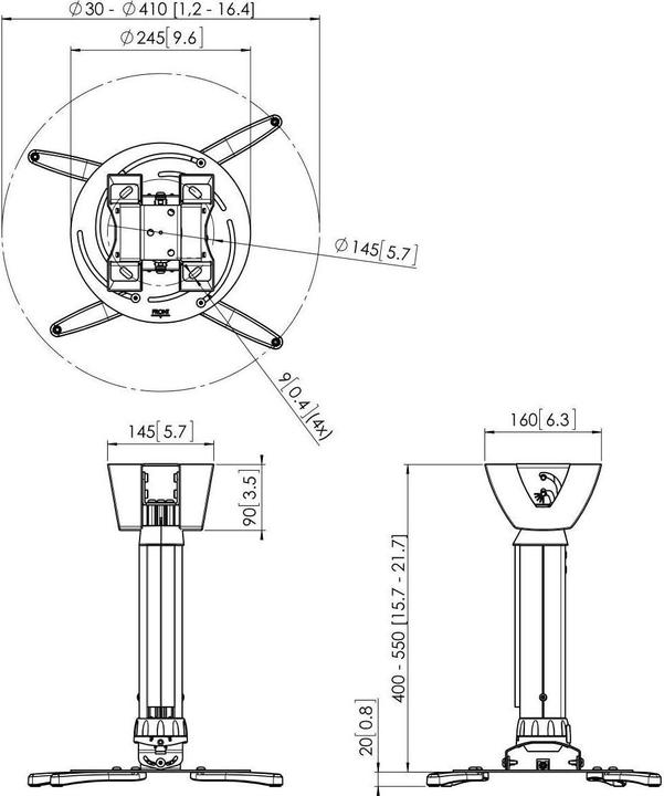Actual product image Vogels PPC 2540 (Ceiling)