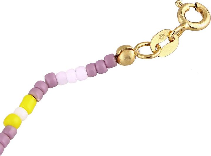 Actual product image Elli Multi-Color, Smiley (925 Sterling silver gold-plated, Glass crystal, Glass, Plastic, 36 cm)