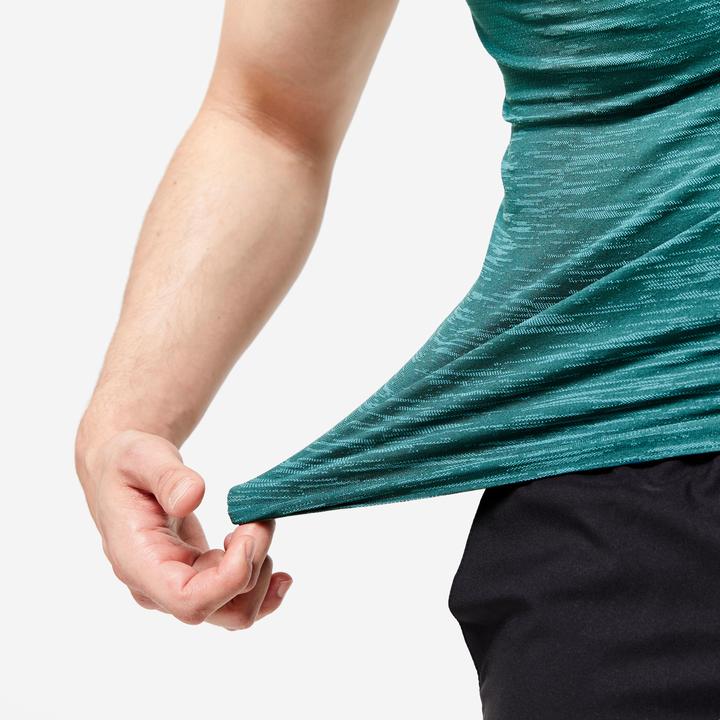 Produktbild Domyos Kompressionsshirt Herren Rundhals - türkis (L)