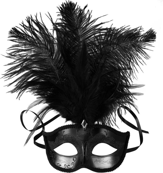 Immagine prodotto tectake Maschera veneziana con piume
