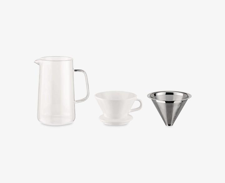 Actual product image Alessi Set moulin à café et pichet filtre SLOW COFFEE argentée