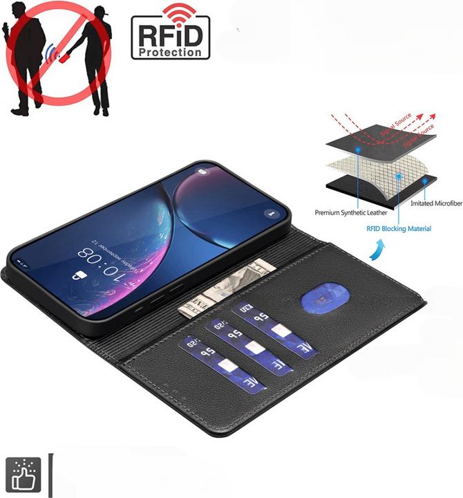 Produktbild Binfen Color Galaxy S25 Ultra - BINFEN Leder Etui Hülle mit RFID Blocker (Samsung Galaxy S25 Ultra)