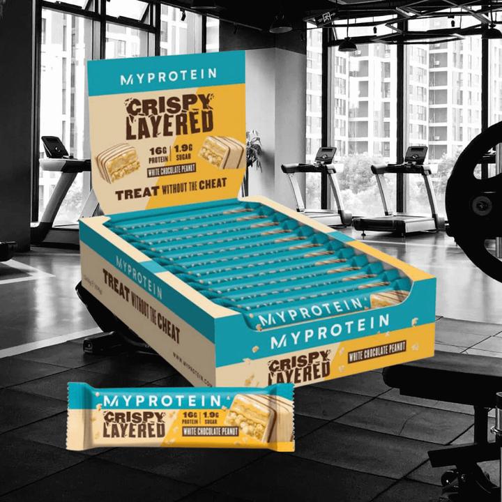 Produktbild MyProtein My Protein Crispy Layered Bar (12 X 58G) (Weisse Schokolade, 1 Stk., 696 g)