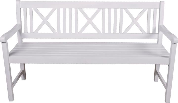 Produktbild Garden Pleasure Gartenbank Malmö 985068 weiss Holz 154,0 cm
