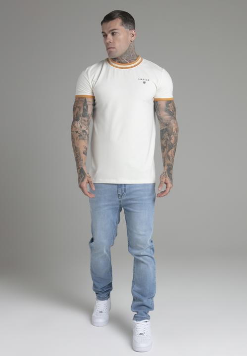 Actual product image Siksilk T-shirt Ringer T-shirt in ecru (L)