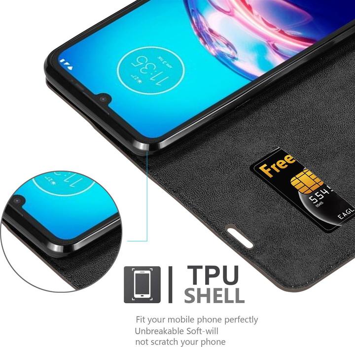 Productafbeelding Cadorabo Boek Onzichtbare Magneethoes (Motorola Moto E6s)