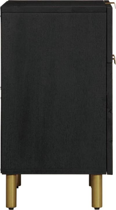 Produktbild VidaXL Nachttisch Nachtschrank Nachtkommode Nachtkonsole Schwarz Holzwerkstoff (50 x 33 x 60 cm)