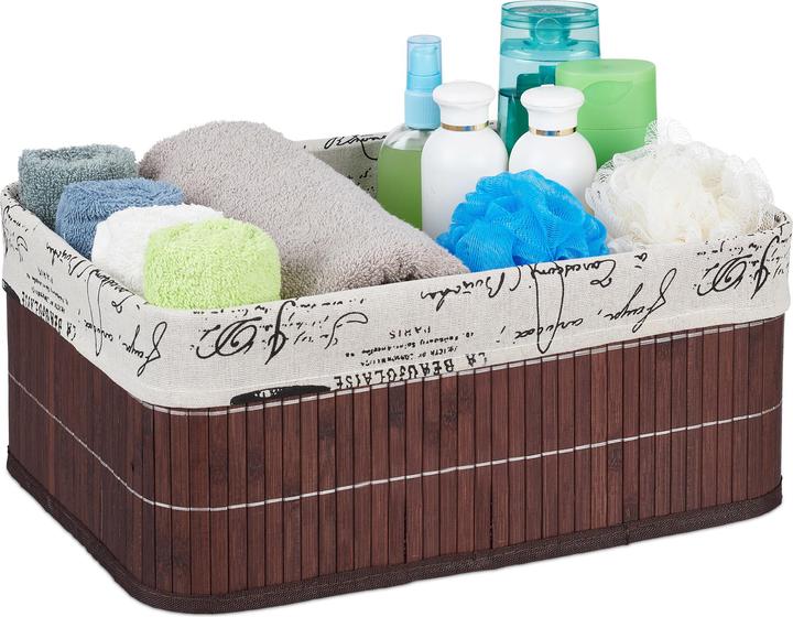 Produktbild Relaxdays Aufbewahrungskorb (1 x, 38 x 28.5 x 16.5 cm)