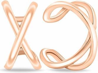 Produktbild Brilio Silver - Romantic gold plated earrings in the shape of hearts EA391R (Silber)