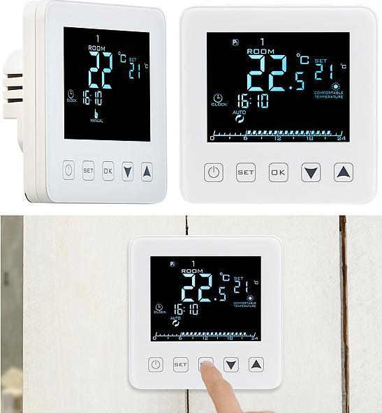 Revolt 2er-Set Wand-Thermostate für Fussbodenheizung
