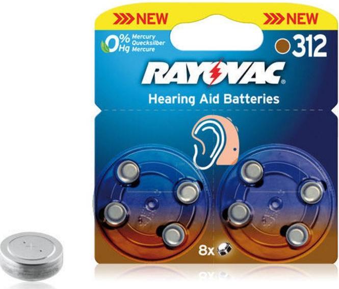Immagine prodotto Rayovac Acoustic 312 (8 pz., A312, 180 mAh)