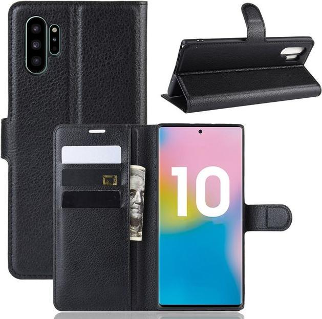 Produktbild MU Classic Litchi Leder Bookcover Series (Samsung Galaxy Note 10+ 5G, Samsung Galaxy Note 10+)