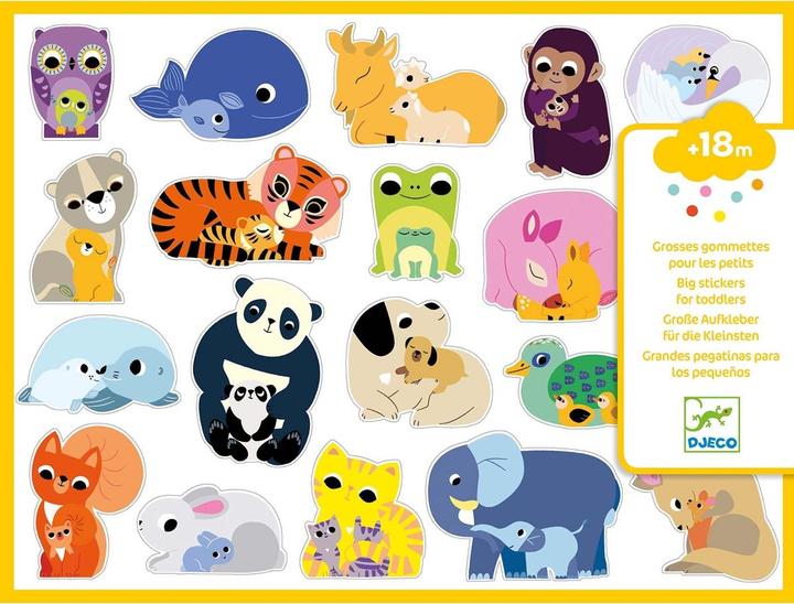 Djeco 100 Sticker Relief Mutter Kind