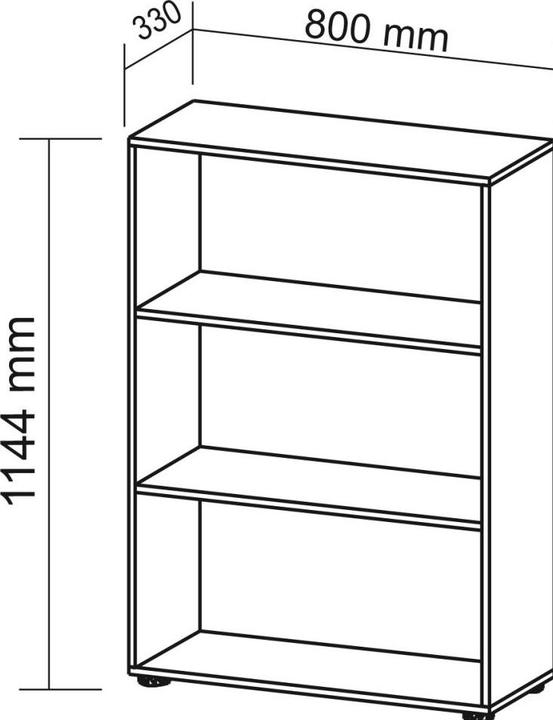 Produktbild Hammerbacher Basic (80 x 33 x 114.5 cm)