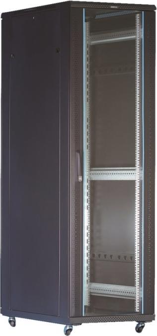 Produktbild Toten System G, 19-Zoll-Schrank, 32HE, 600x1000, Glasfronttür, perforiert/ 19-G6032GP (32 HE, 19 Zoll Rack)
