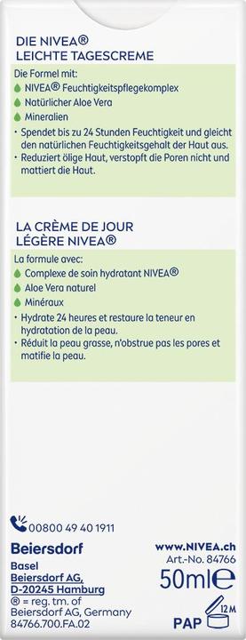 Actual product image NIVEA Light day cream (50 ml, Day cream)