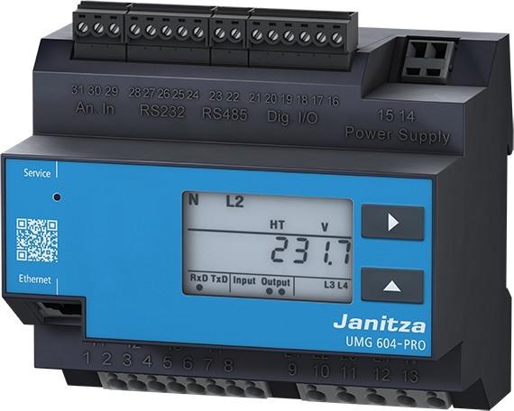 Immagine prodotto Janitza UMG 604-PRO Analizzatore di qualità dell'alimentazione a 24 V Analizzatore di qualità
