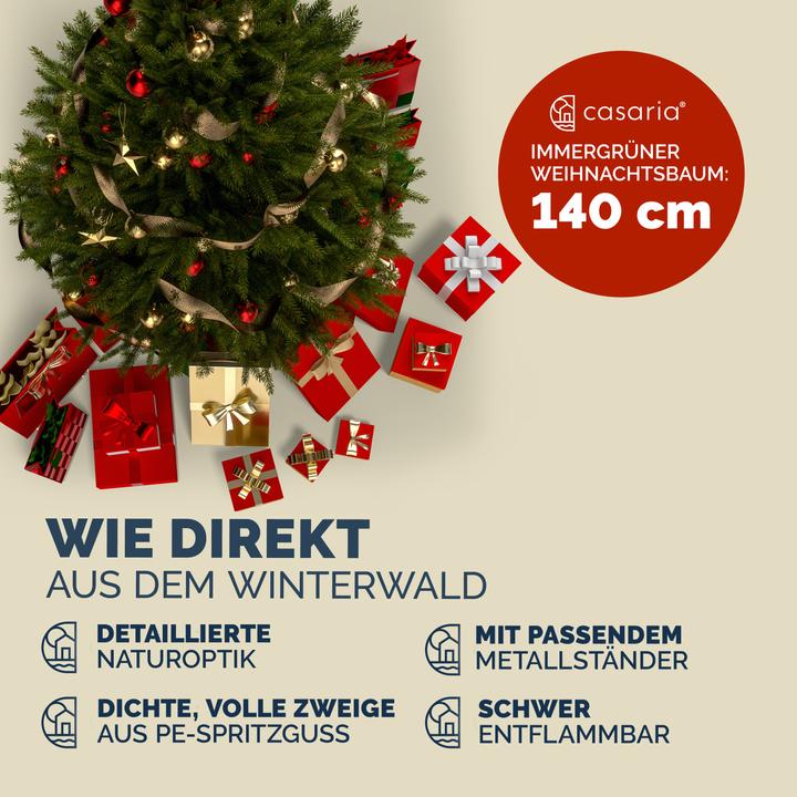 Actual product image Casaria Christmas tree (140 cm)
