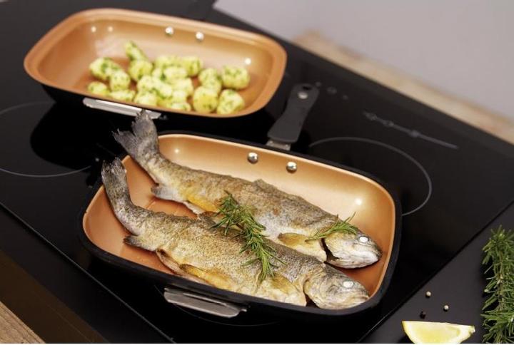 Actual product image MediaShop Livington Black Doubletta (Grill pan, Pot, Aluminium, Stainless steel)