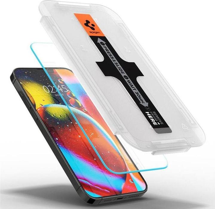 Produktbild Spigen Glas.tR EZ Fit (2 Stück, Apple iPhone 14, Apple iPhone 13, Apple iPhone 13 Pro)