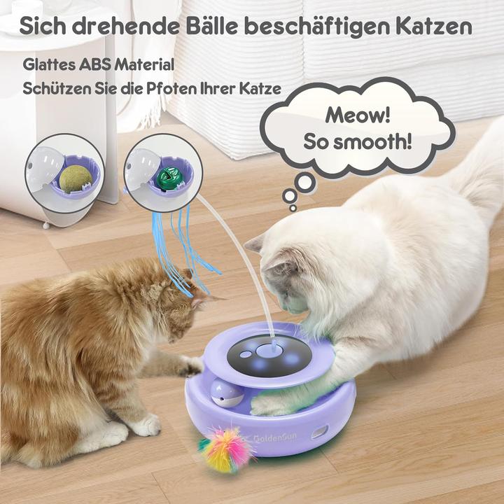 Actual product image GoldenSun 3 in 1 interaktives Katzenspielzeug