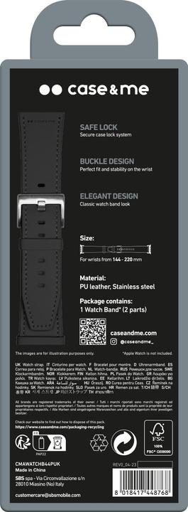 Immagine prodotto SBS Cinturino in pelle sintetica per Apple Watch 42-44-45-49mm/Ultra (Ecopelle)