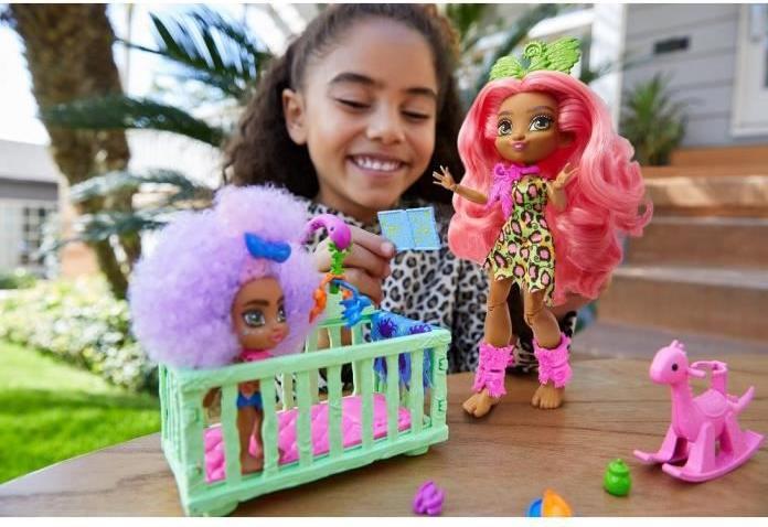 Actual product image Cave Club Wild About Babysitting Playset + Fernessa & Furrah Dolls