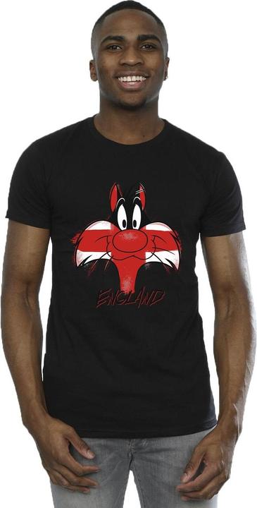 Immagine prodotto Looney Tunes Sylvester England Face Maglietta Uomo (L)