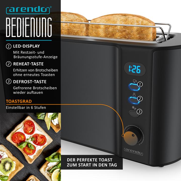 Immagine prodotto Arendo Set per la colazione, bollitore in acciaio inox da 1,5 l con selezione della temperatura e (1.50 l)