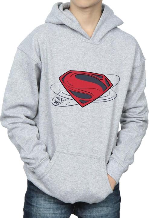 Image du produit - Sweat à capuche JUSTICE LEAGUE MOVIE SUPERMAN LOGO - Garçon (152, 158)