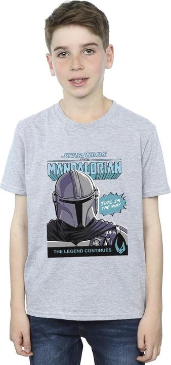 Actual product image Star Wars Boys Mando Comic Cover T-Shirt (152, 158)