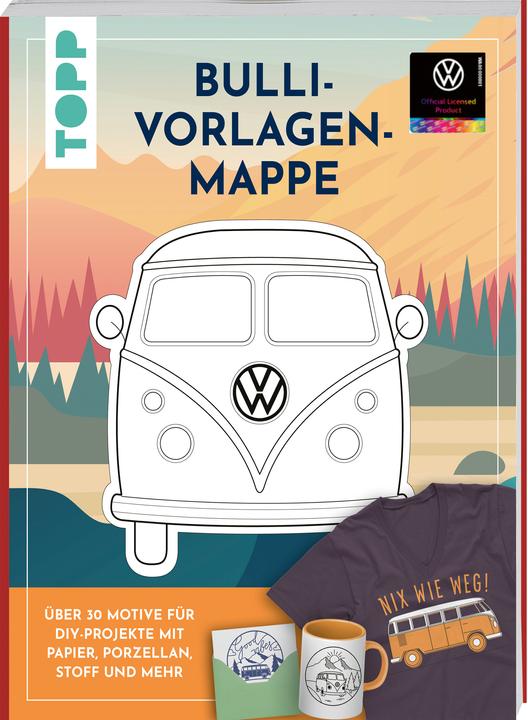 Produktbild VW Vorlagenmappe "Bulli". Die offizielle kreative Vorlagensammlung mit dem kultigen VW-Bus (Deutsch, Miriam Dornemann, 2023)
