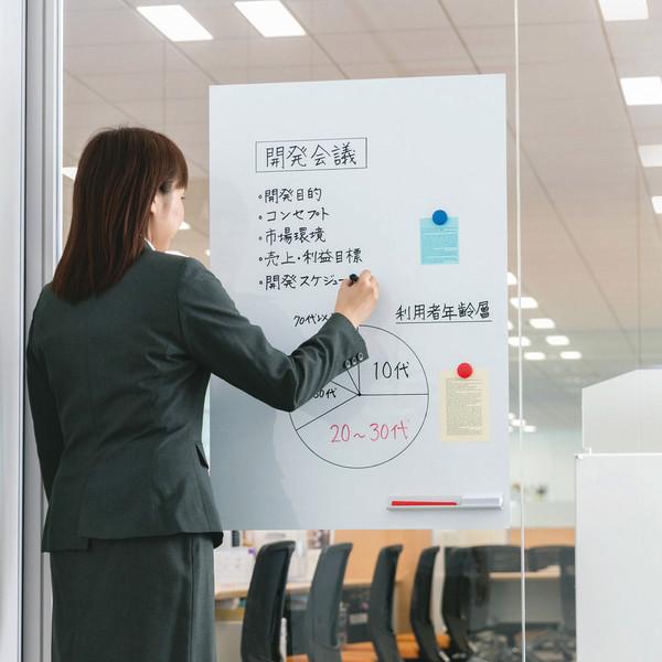 Produktbild NT Cutter Magnethaftendes Whiteboard MagX Whiteboard 90 x 180 cm