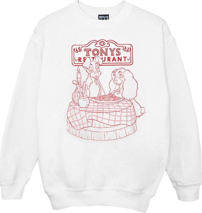 Actual product image Disney Girls Lady And The Tramp That's Amore Sweatshirt (128)