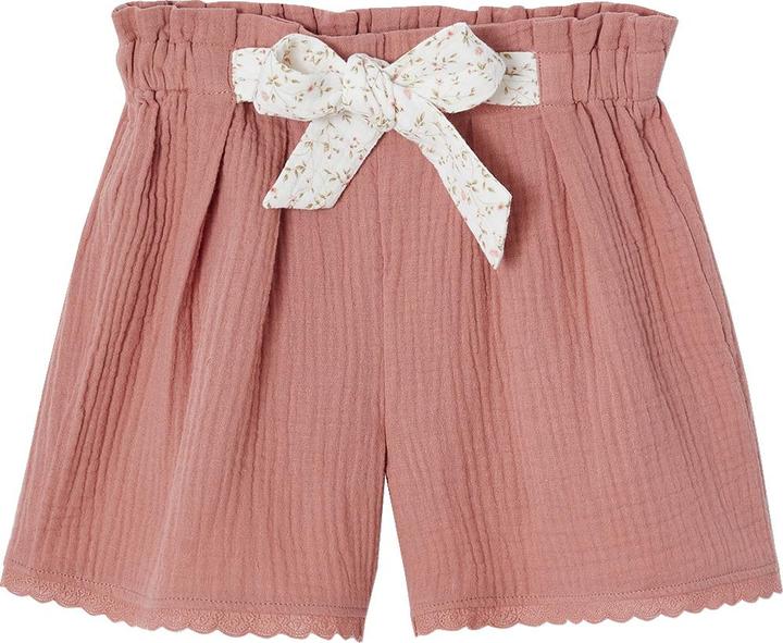 Produktbild Vertbaudet Mädchen Paperbag-Shorts aus Baumwoll-Musselin (92)