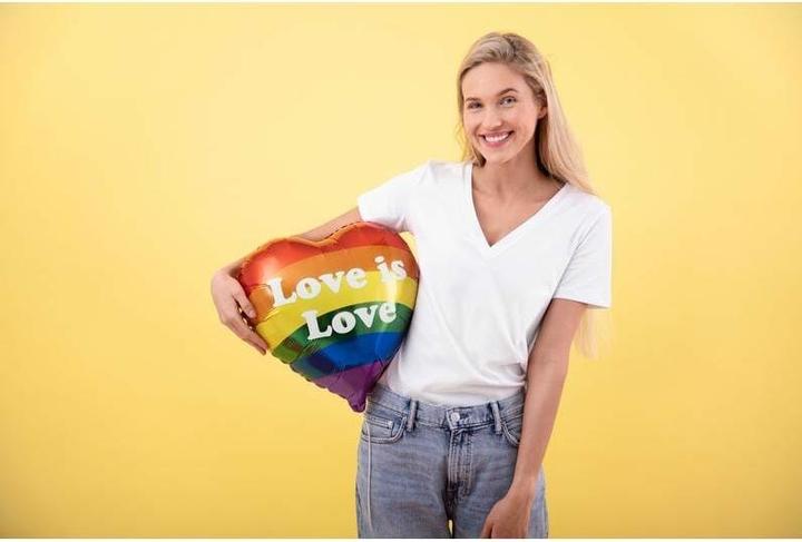 Produktbild Partydeco Folienballon Love is Love Regenbogen (1 x)