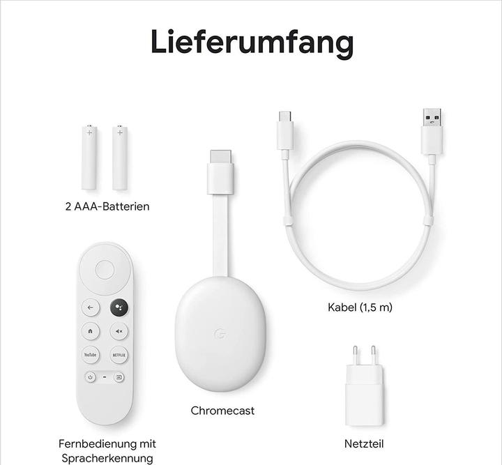 Immagine prodotto Google Chromecast mit TV HD (Android Go)