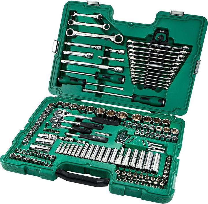 Produktbild SATA Steckschlüssel Garnitur 1/4,3/8,1/2" 150-tlg. metrisch u. zöllig